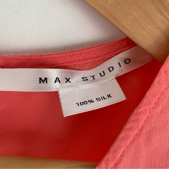 Max Studio Sleeveless Silk Blouse - Picture 4 of 7
